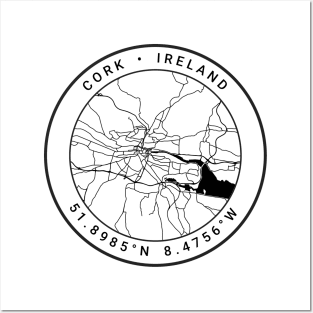 Cork Map Posters and Art